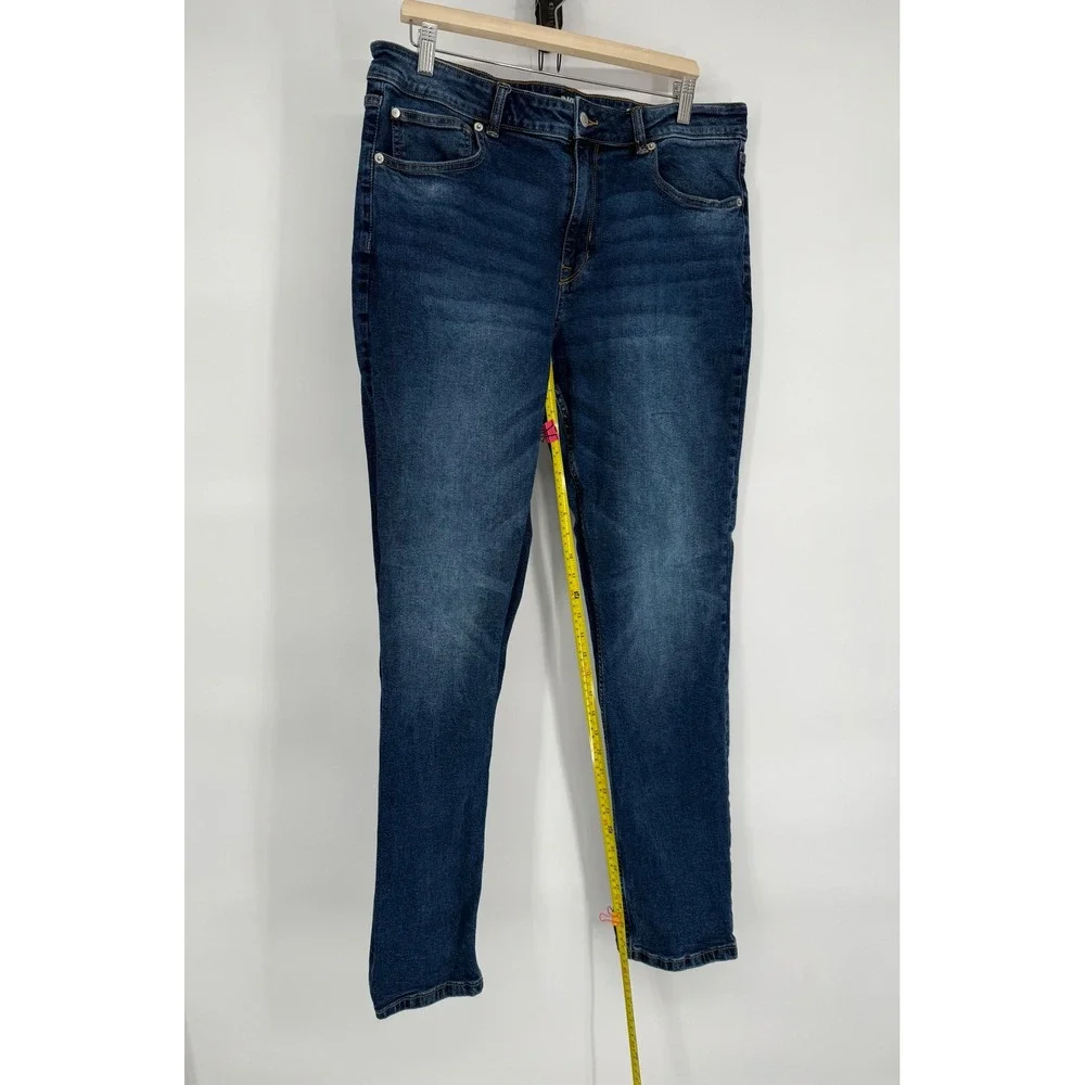 DKNY Bedford Mens Sz‎ W36 L32 Dark Wash Denim Jeans Slim Fit Casual